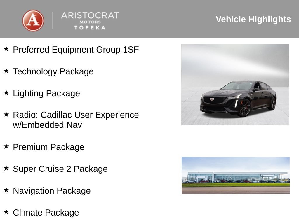 Used 2024 Cadillac CT5 V w/ Super Cruise 2 Package RWD image 2