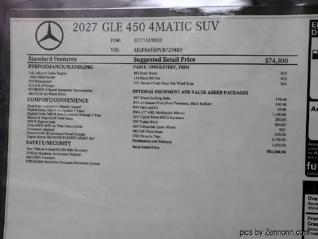 New 2027 Mercedes-Benz GLE 450 4MATIC image 27
