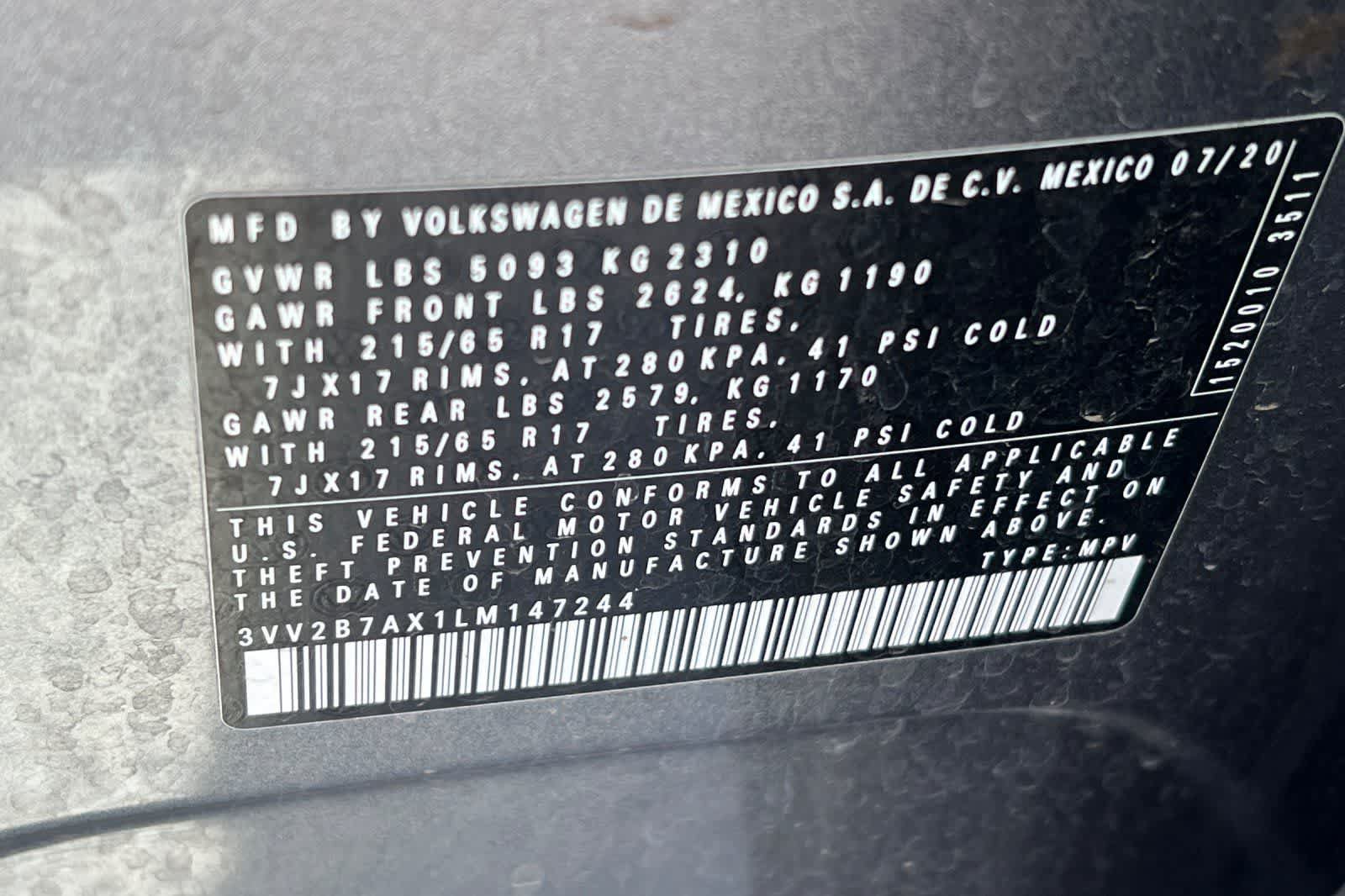 Used 2020 Volkswagen Tiguan SE AWD/4WD image 27