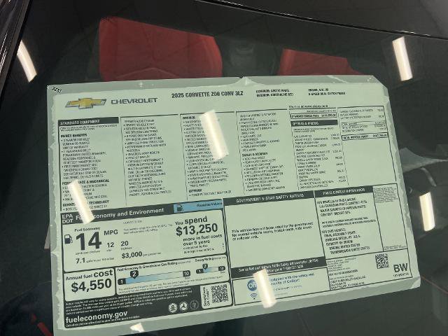 New 2025 Chevrolet Corvette Z06 w/ Battery Protection Package image 10