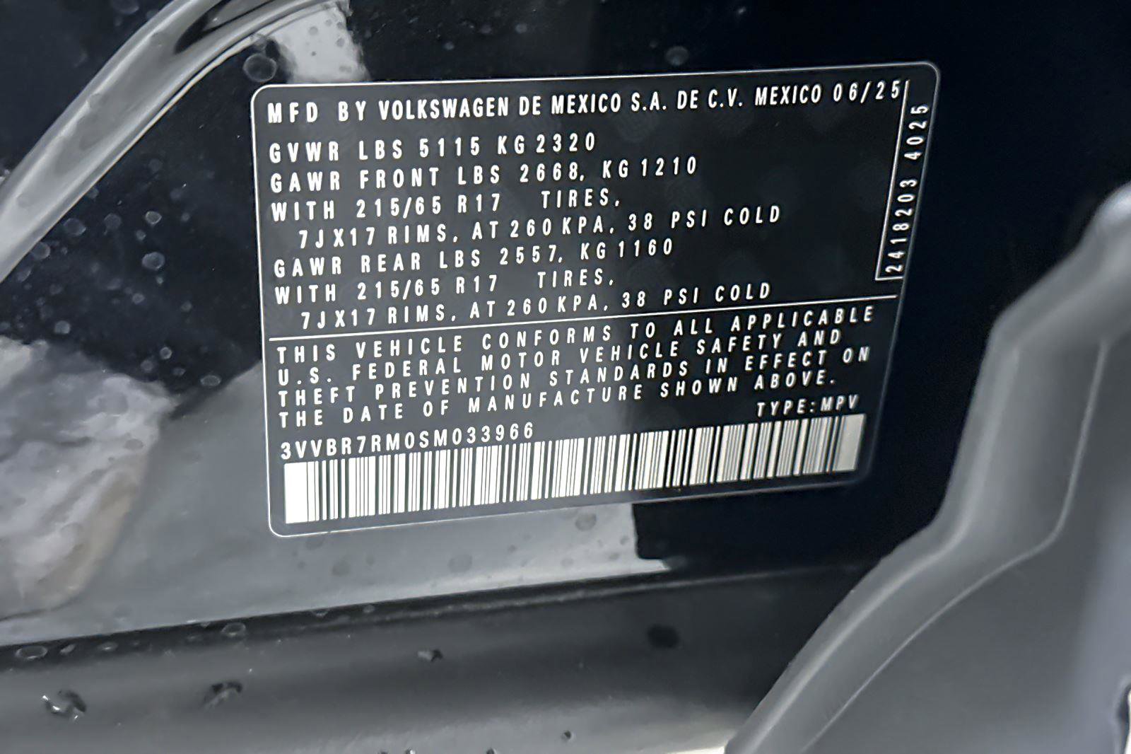 New 2025 Volkswagen Tiguan S image 26