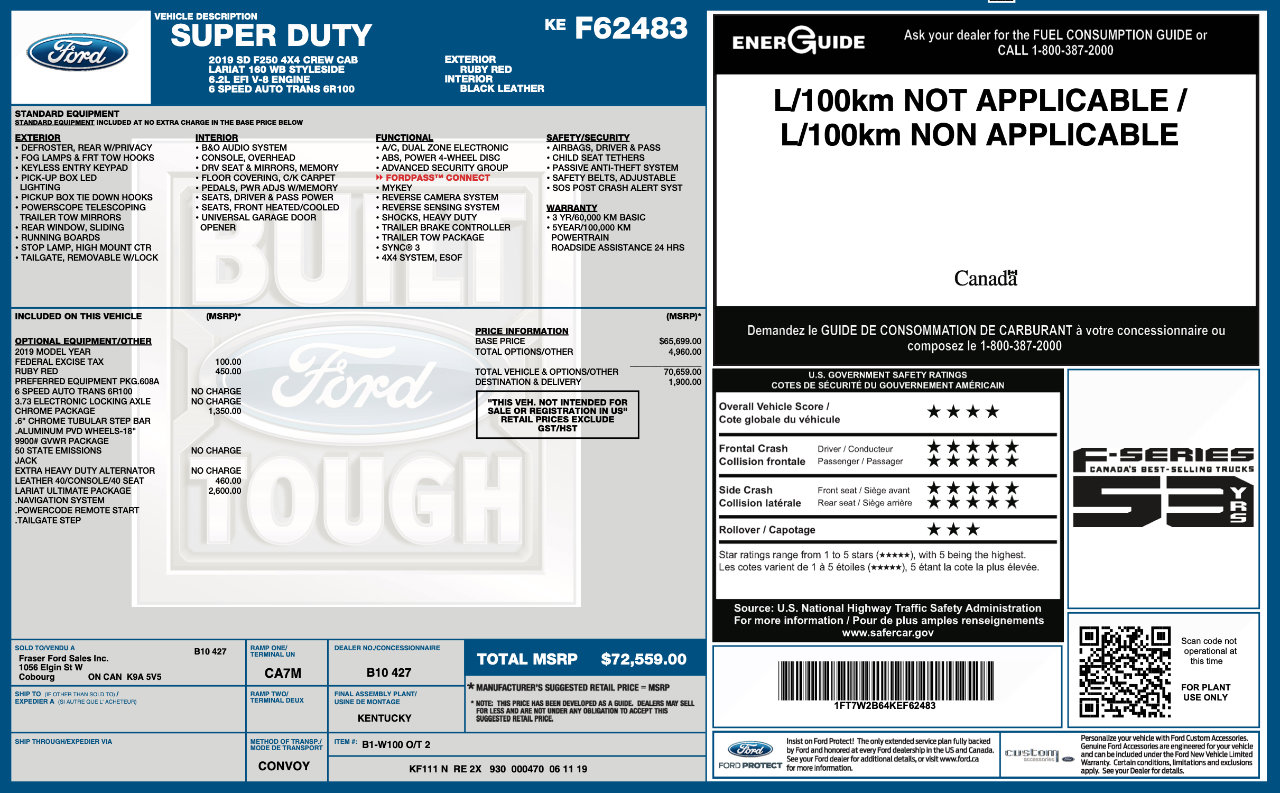 Used 2019 Ford F250 Lariat w/ Lariat Ultimate Package image 9