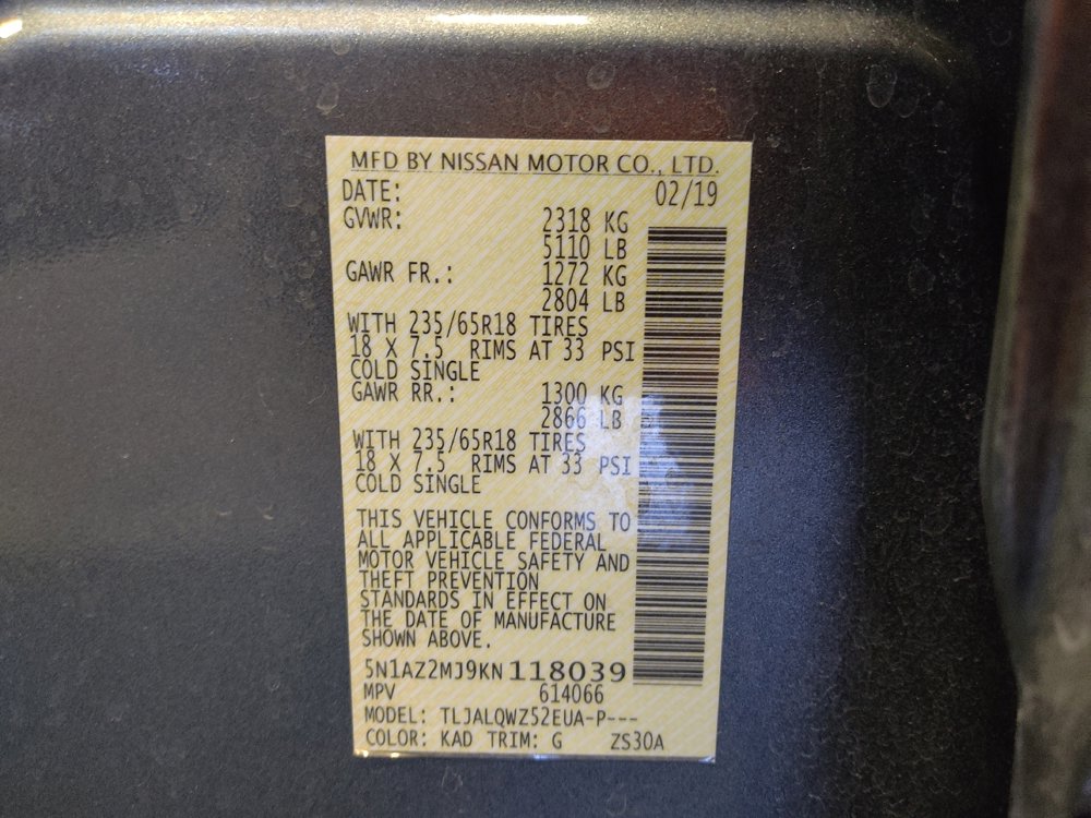 Used 2019 Nissan Murano SV w/ Premium Package image 33