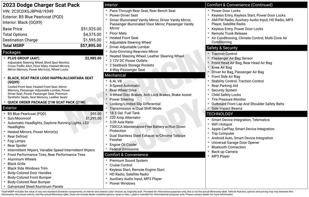 Used 2023 Dodge Charger Scat Pack w/ Plus Group RWD image 5