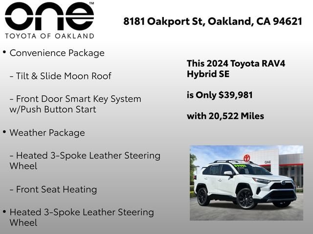 Used 2024 Toyota RAV4 SE w/ Convenience Package AWD/4WD image 6