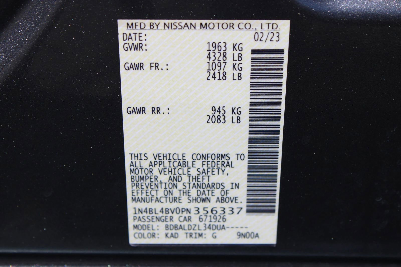 Used 2023 Nissan Altima 2.5 S image 5