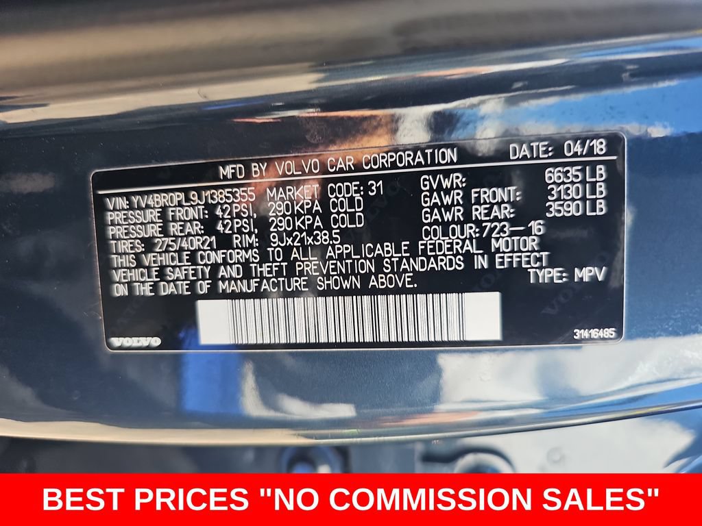 Used 2018 Volvo XC90 T8 Inscription w/ Convenience Package AWD/4WD image 44