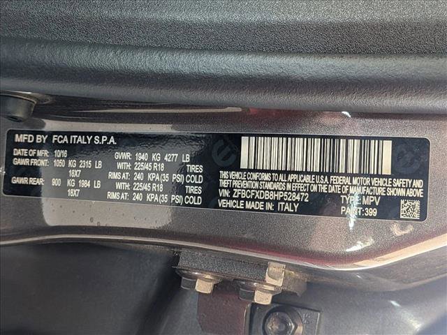 Used 2017 FIAT 500X Lounge w/ Advanced Safety Package image 18