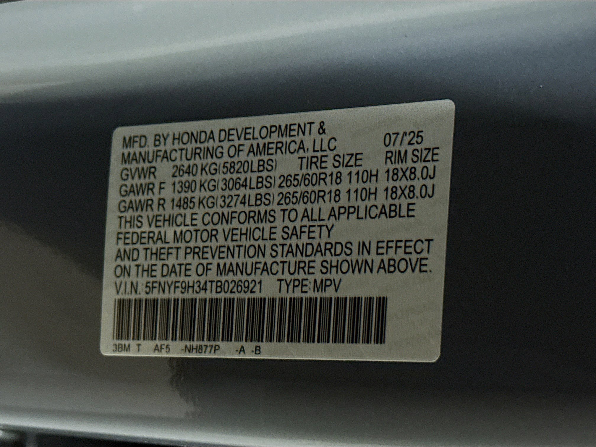 Used 2026 Honda Passport RTL image 38