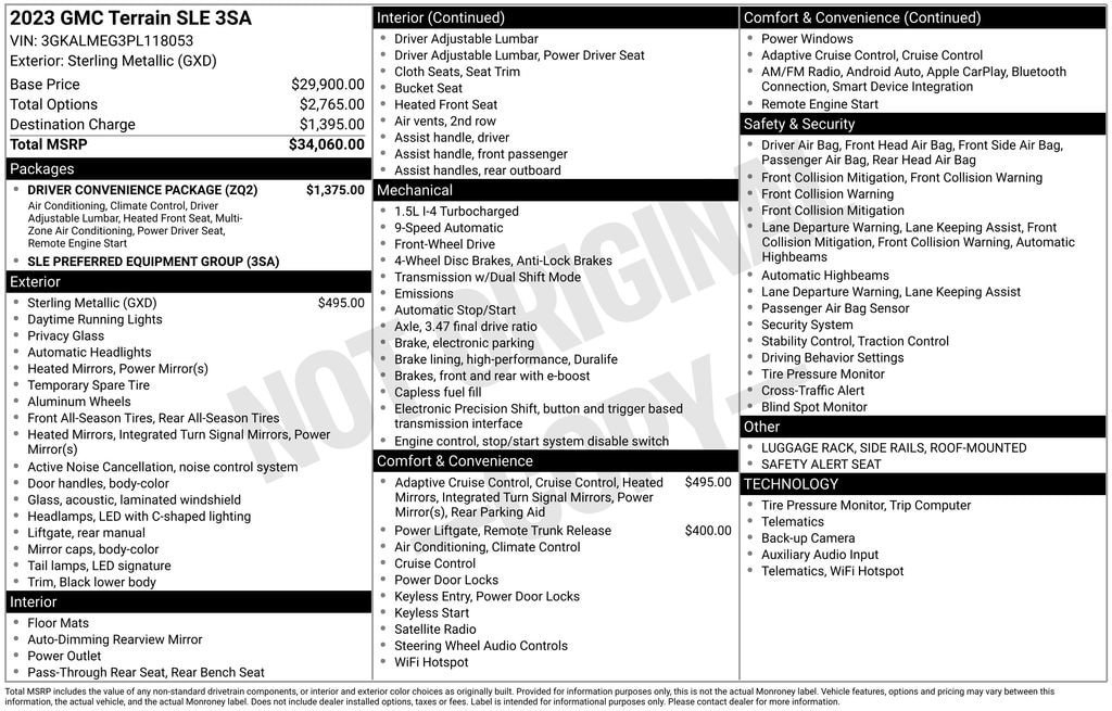 Used 2023 GMC Terrain SLE w/ Driver Convenience Package FWD image 27
