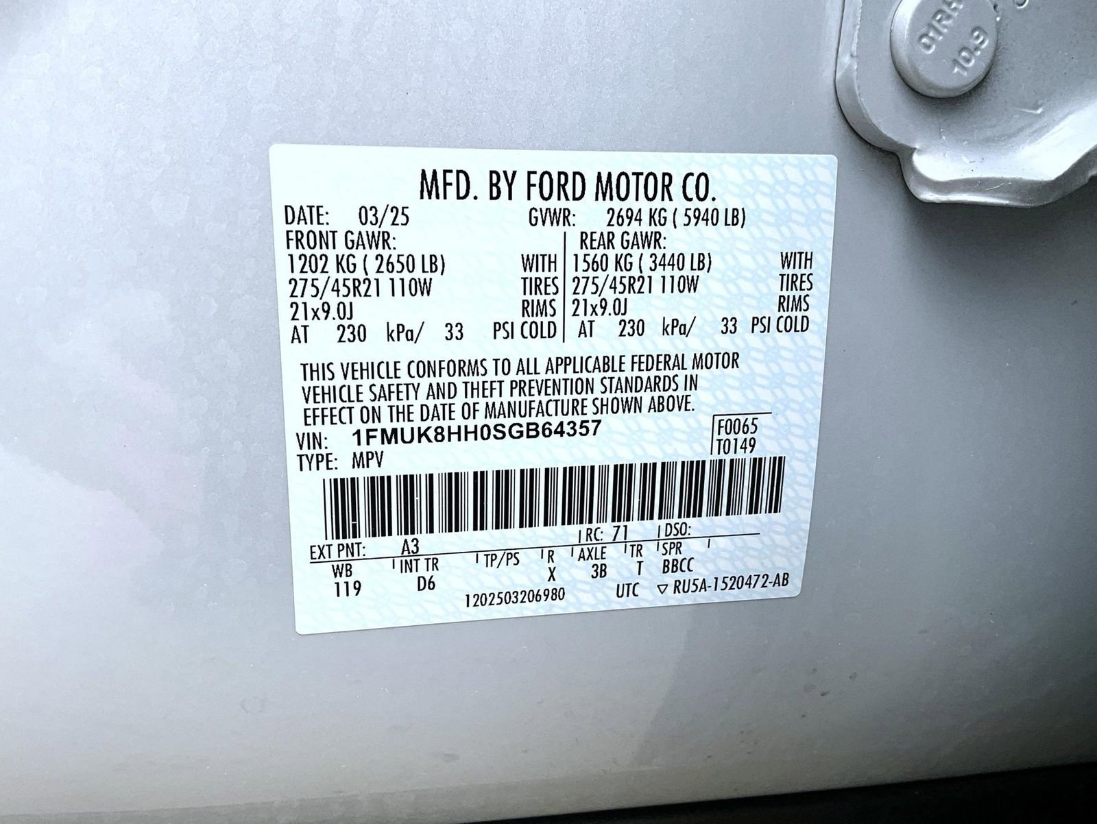 Used 2025 Ford Explorer Platinum w/ LUX Leather Package image 31