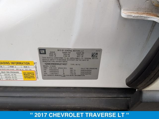 Used 2017 Chevrolet Traverse LT AWD/4WD image 40