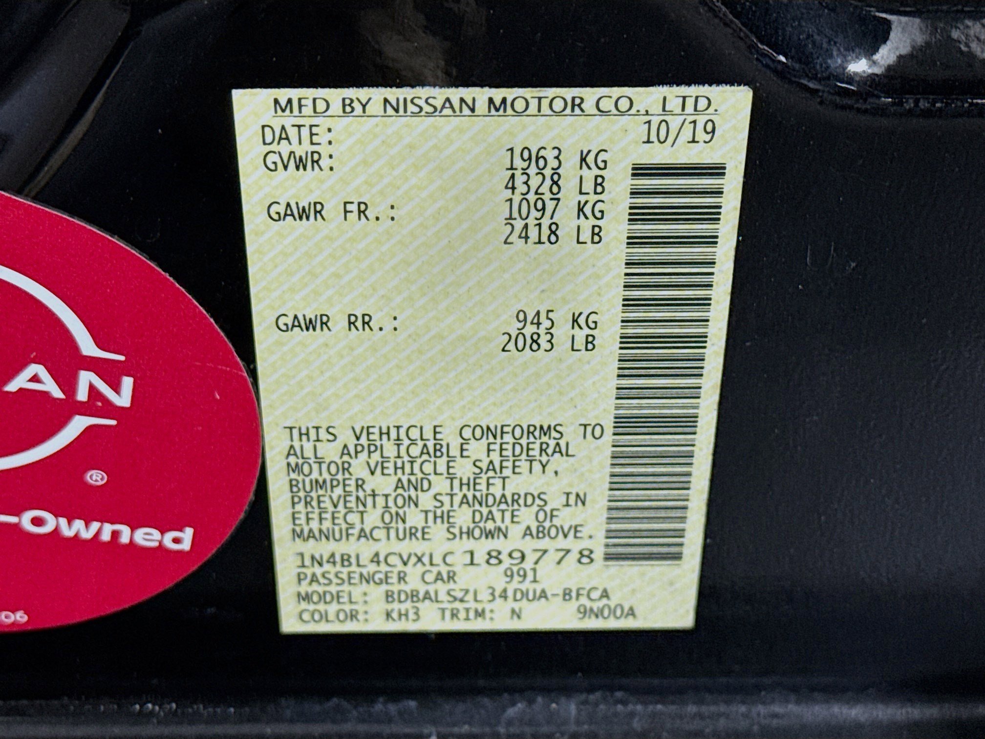 Used 2020 Nissan Altima 2.5 SR image 40