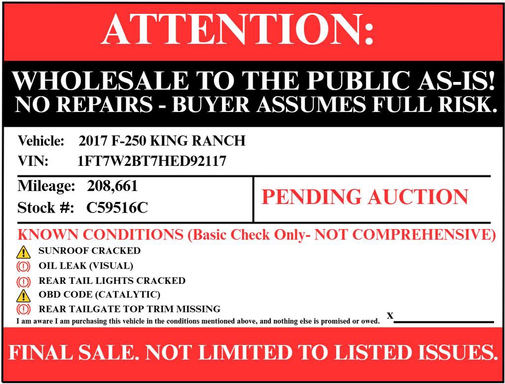 Used 2017 Ford F250 King Ranch w/ King Ranch Ultimate Package image 3