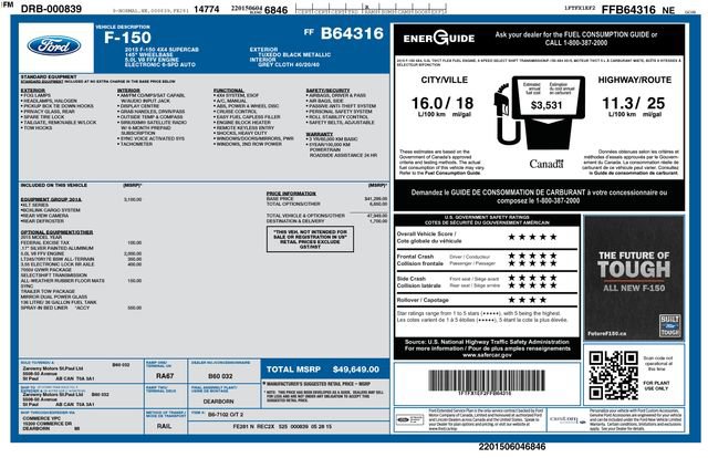 Used 2015 Ford F150 XLT w/ Equipment Group 301A Mid image 16