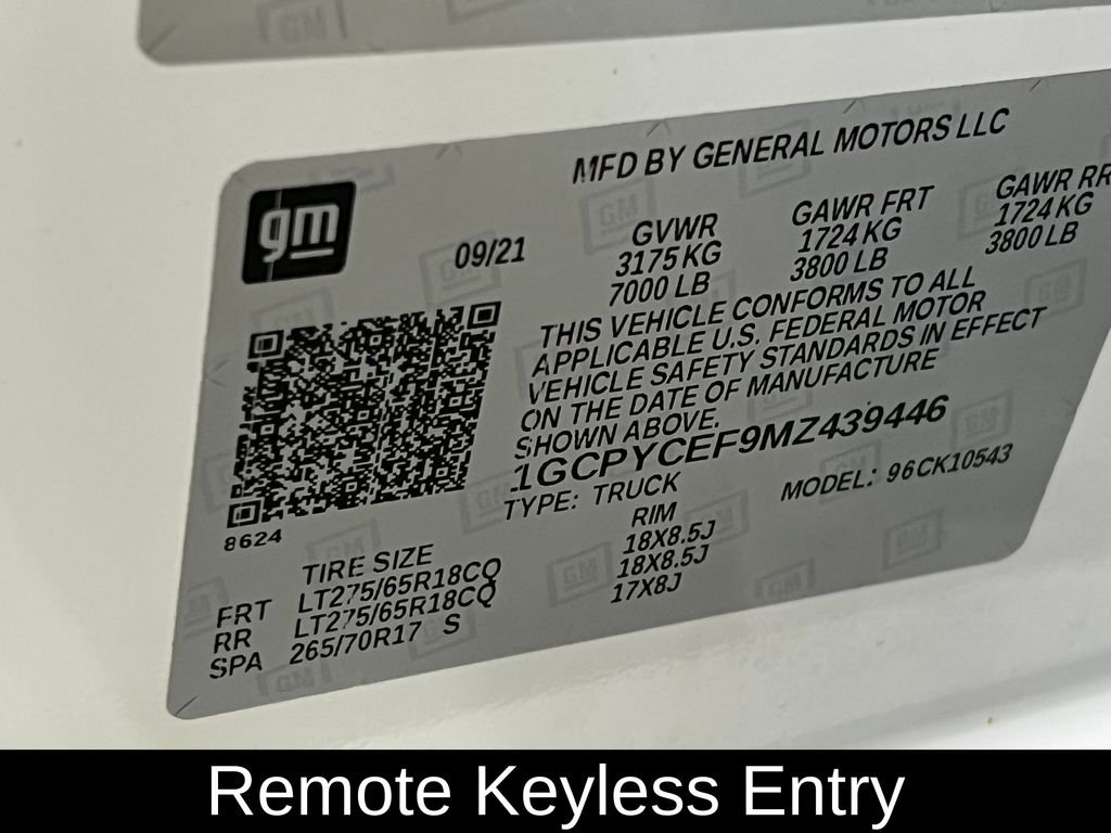 Used 2021 Chevrolet Silverado 1500 Custom Trail Boss image 16