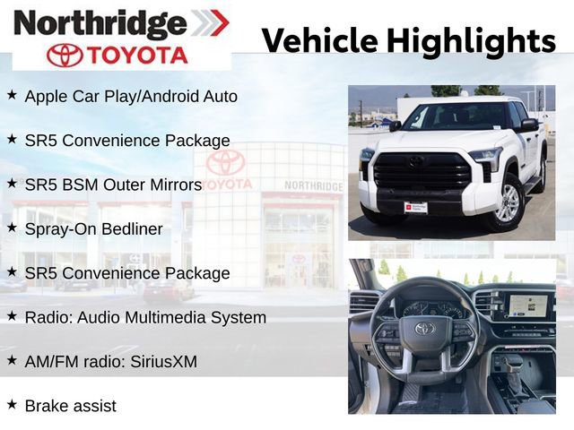Certified 2025 Toyota Tundra SR5 w/ SR5 Convenience Package AWD/4WD image 2