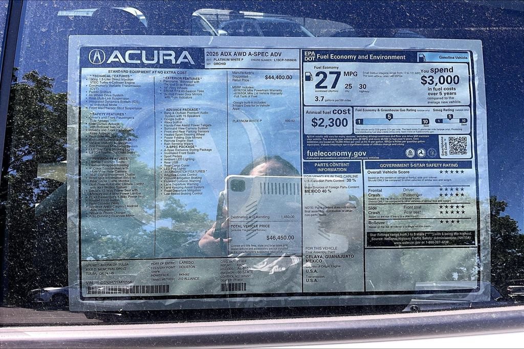 New 2026 Acura ADX A-Spec AWD/4WD image 40