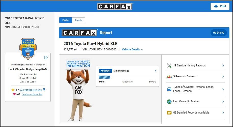 Used 2016 Toyota RAV4 XLE AWD/4WD image 11