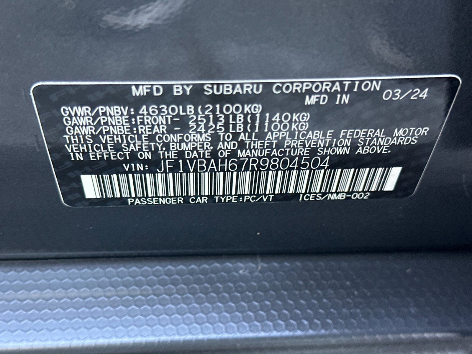 Used 2024 Subaru WRX Premium image 25