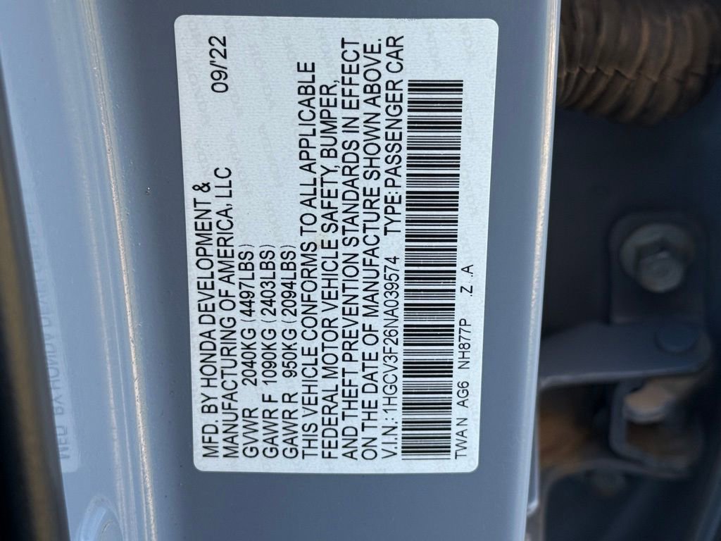 Used 2022 Honda Accord Sport image 30