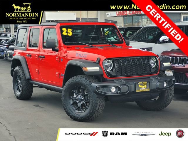 Certified 2025 Jeep Wrangler Unlimited Sport S 4xe
