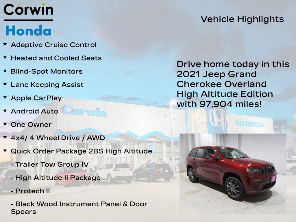 Used 2021 Jeep Grand Cherokee High Altitude AWD/4WD image 6