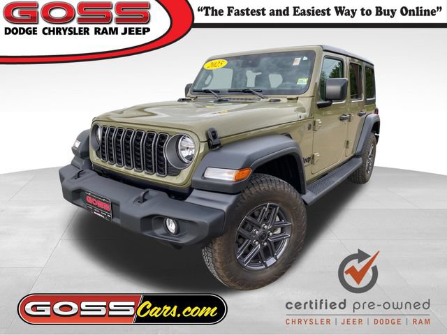 Certified 2025 Jeep Wrangler Unlimited Sport