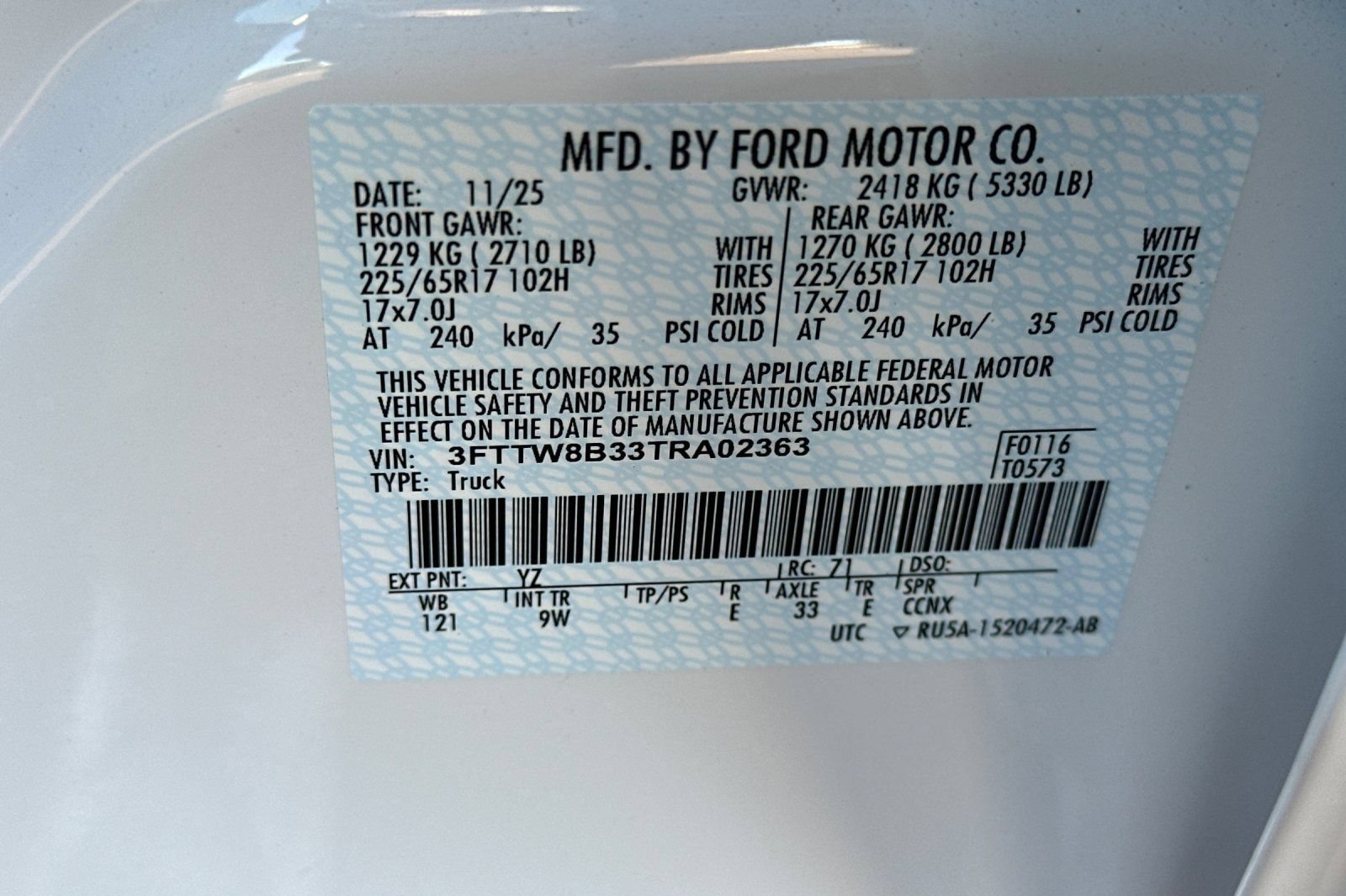 New 2026 Ford Maverick XL w/ Equipment Group 101A AWD/4WD image 22