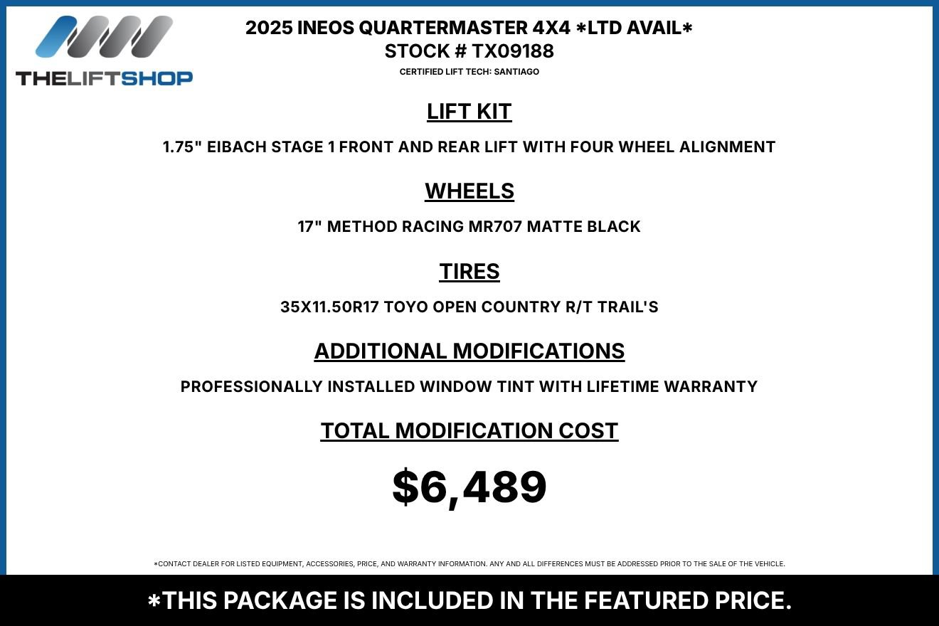 Used 2025 INEOS Grenadier Quartermaster AWD/4WD image 2