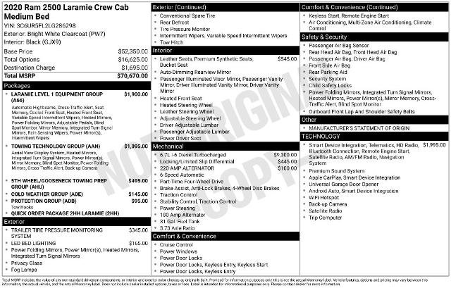 Used 2020 RAM 2500 Laramie AWD/4WD image 6