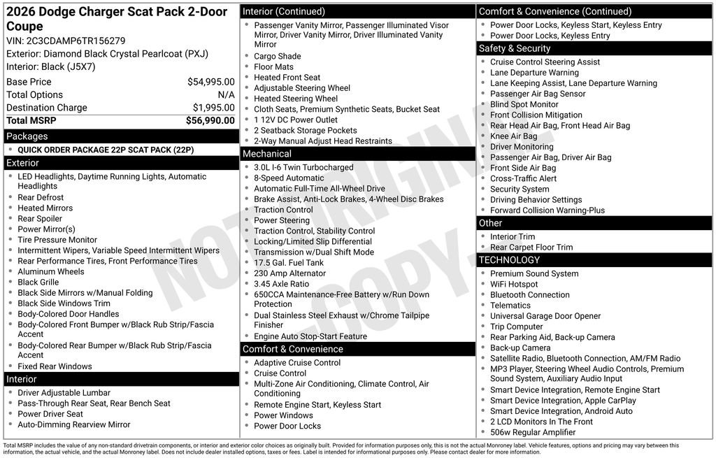 New 2026 Dodge Charger Scat Pack AWD/4WD image 5