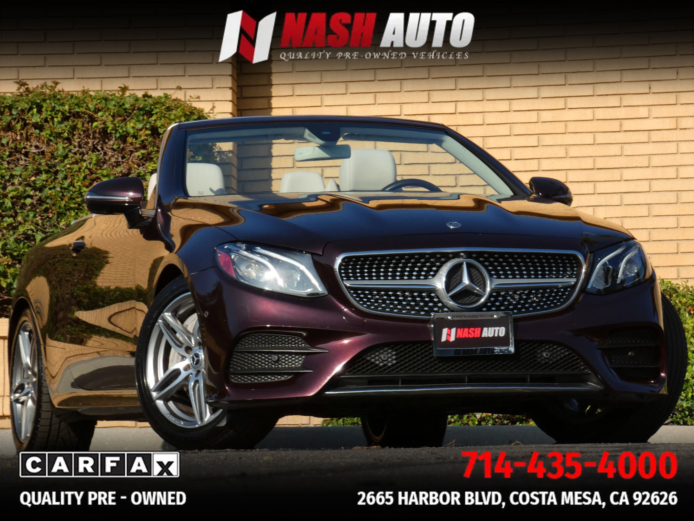 Used 2019 Mercedes-Benz E 450 Cabriolet