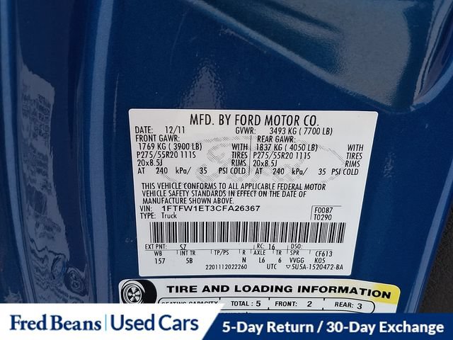 Used 2012 Ford F150 FX4 w/ FX Luxury Pkg AWD/4WD image 27