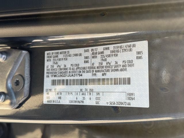 Used 2018 Ford Escape SE w/ SE Sport Appearance Package AWD/4WD image 33