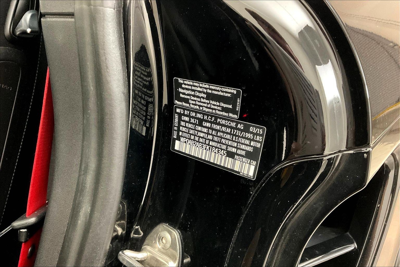 Used 2015 Porsche Cayman S RWD image 6