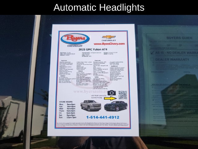 Used 2025 GMC Yukon AT4 w/ LPO, Floor Liner Package AWD/4WD image 12