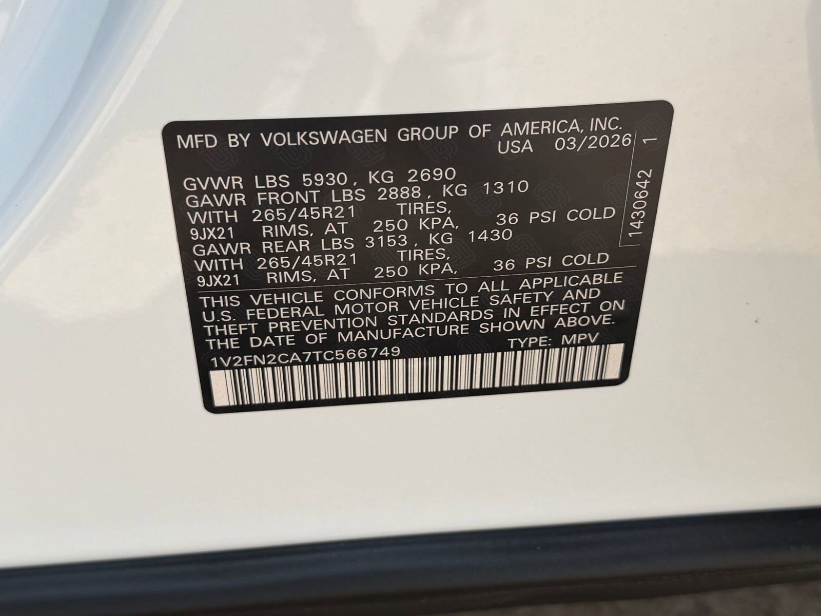 New 2026 Volkswagen Atlas SEL Premium R-Line AWD/4WD image 19