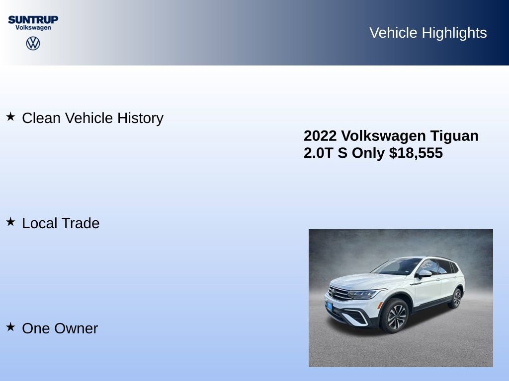 Used 2022 Volkswagen Tiguan S image 7
