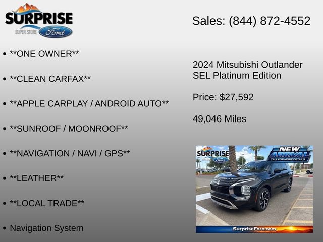Used 2024 Mitsubishi Outlander SEL AWD/4WD image 12