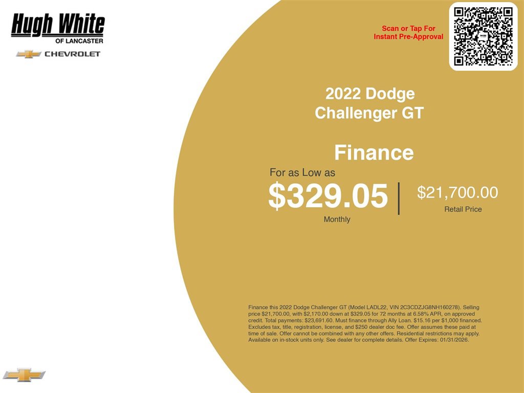 Used 2022 Dodge Challenger GT w/ Driver Convenience Group image 3