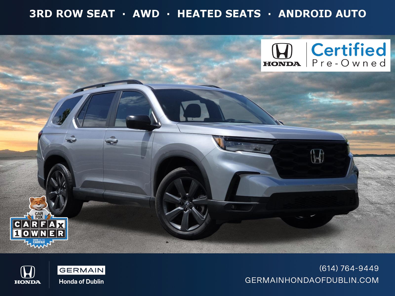 Certified 2025 Honda Pilot Sport image 1