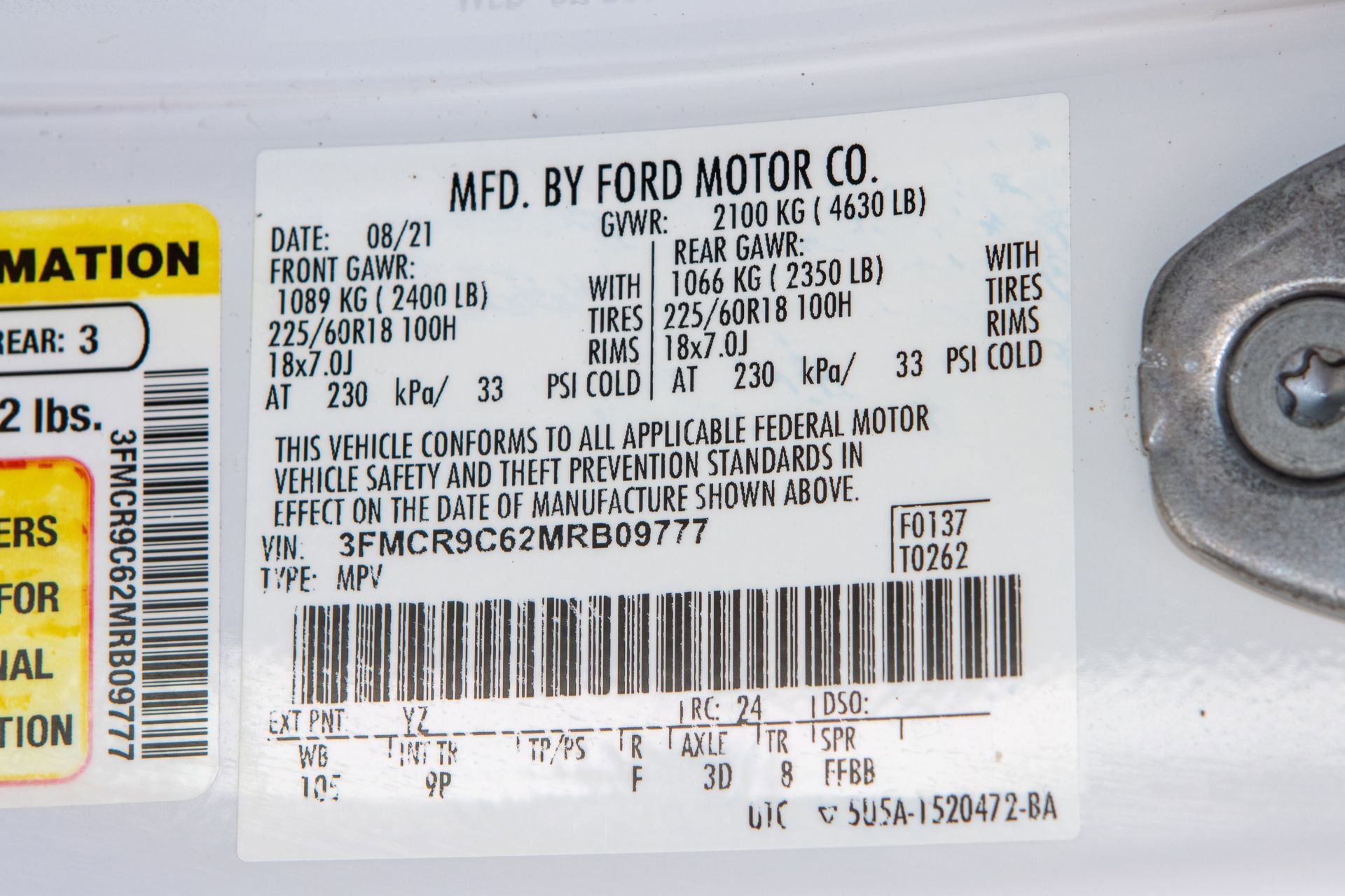 Used 2021 Ford Bronco Sport Outer Banks w/ Outer Banks Package (96D) image 33