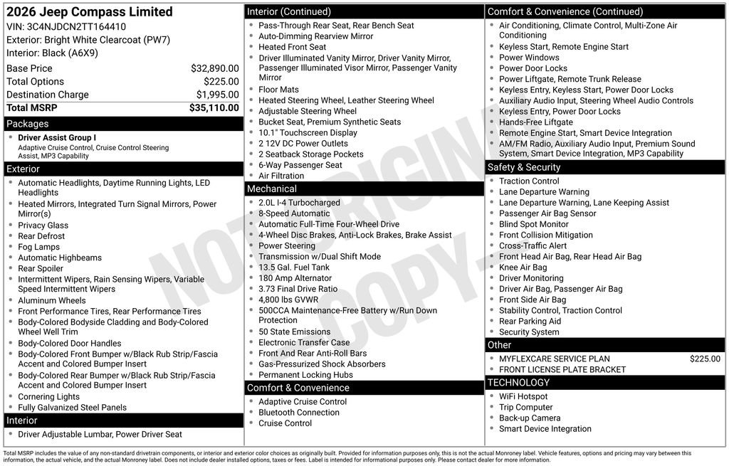 New 2026 Jeep Compass Limited image 2