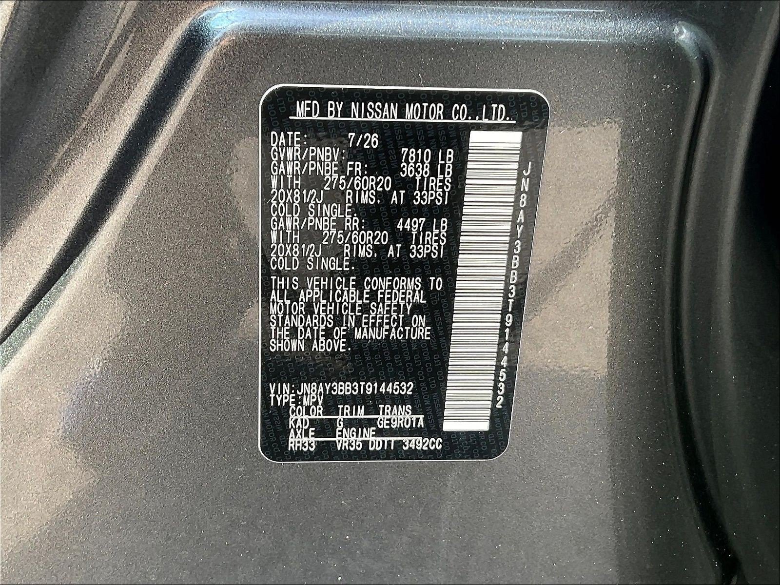 New 2026 Nissan Armada SL w/ Captain's Chari Seat Package AWD/4WD image 13