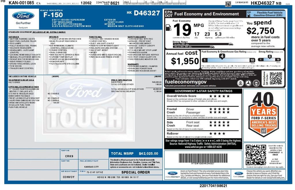 Used 2017 Ford F150 XLT AWD/4WD image 4