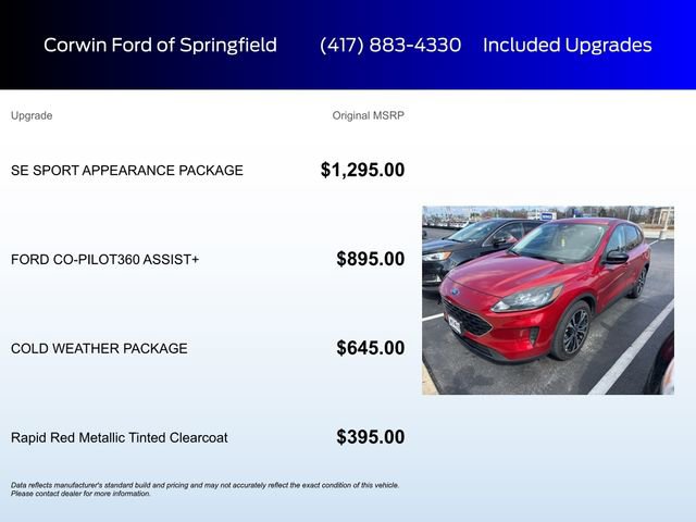 Used 2021 Ford Escape SE w/ SE Sport Appearance Package image 5
