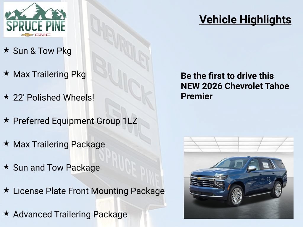 New 2026 Chevrolet Tahoe Premier w/ Sun And Tow Package AWD/4WD image 5