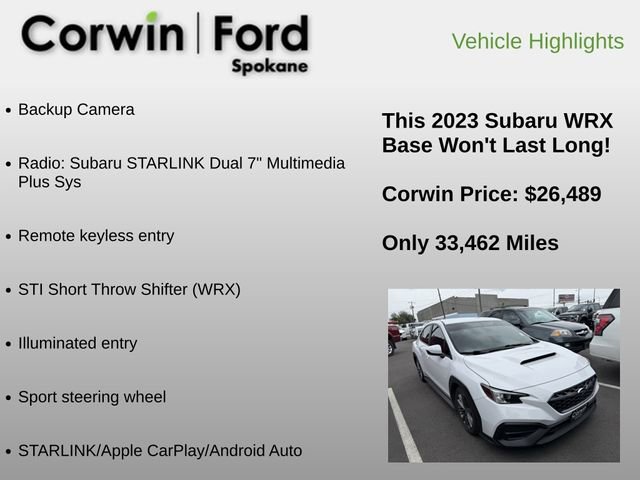 Used 2023 Subaru WRX AWD/4WD image 6