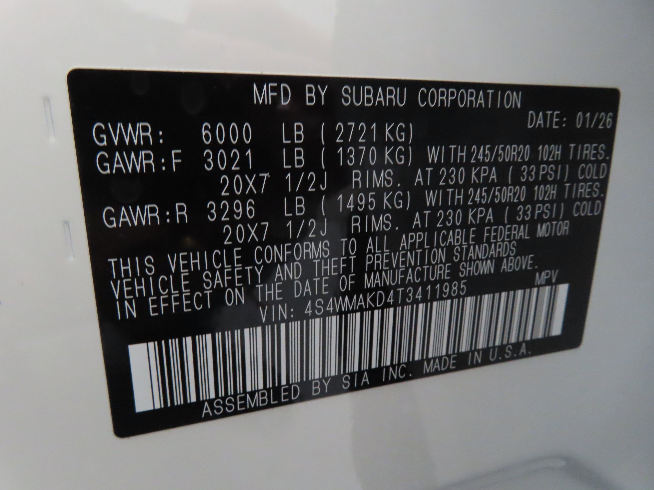 New 2026 Subaru Ascent Touring image 31